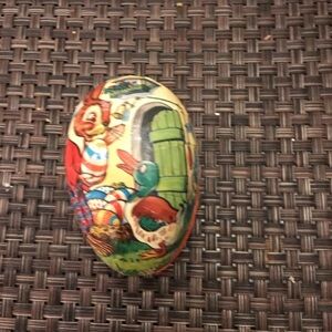 Vintage papier-mâche Easter Egg  from West Germany.MCM, fill able egg.
